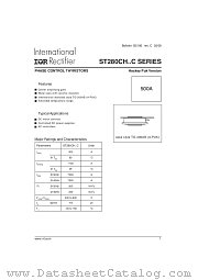 ST280CH04C0 datasheet pdf International Rectifier
