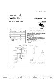 STPS40L40CW datasheet pdf International Rectifier