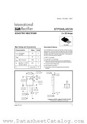 STPS40L45CW datasheet pdf International Rectifier
