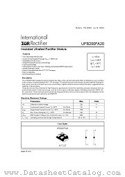 UFB200FA20 datasheet pdf International Rectifier