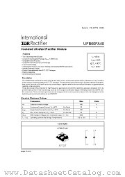 UFB60FA40 datasheet pdf International Rectifier