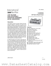 Z2803R3S datasheet pdf International Rectifier