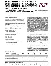 IS61SPD25632T datasheet pdf Integrated Silicon Solution Inc