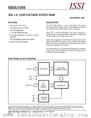 IS62LV256-70U datasheet pdf Integrated Silicon Solution Inc