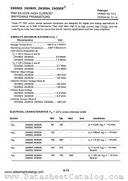 2N3505 datasheet pdf ITT Semiconductors