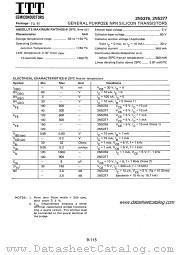 2N5376 datasheet pdf ITT Semiconductors