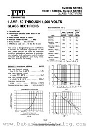 EM502G datasheet pdf ITT Semiconductors