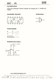 MIC5401J datasheet pdf ITT Semiconductors