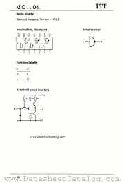 MIC7404 datasheet pdf ITT Semiconductors