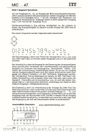 MIC7447 datasheet pdf ITT Semiconductors