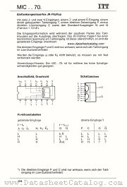 MIC5470N datasheet pdf ITT Semiconductors