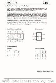 MIC7474 datasheet pdf ITT Semiconductors