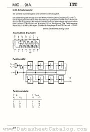MIC5491AN datasheet pdf ITT Semiconductors