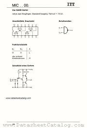 MIC5400J datasheet pdf ITT Semiconductors