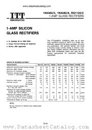 1N4585-6 datasheet pdf ITT Semiconductors
