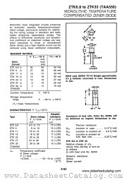 ZTK27 datasheet pdf ITT Semiconductors