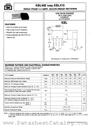 KBL402 datasheet pdf Jinan Gude Electronic Device
