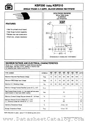 KBP200 datasheet pdf Jinan Gude Electronic Device