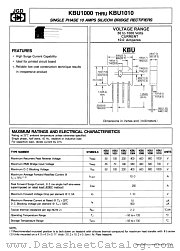 KBU1000 datasheet pdf Jinan Gude Electronic Device