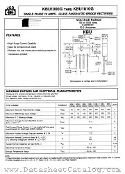 KBU1008G datasheet pdf Jinan Gude Electronic Device