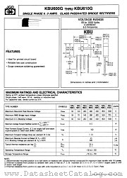 KBU606G datasheet pdf Jinan Gude Electronic Device