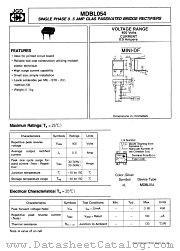 MDBL054 datasheet pdf Jinan Gude Electronic Device