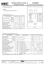 BC560 datasheet pdf Korea Electronics (KEC)