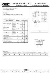 BC857W datasheet pdf Korea Electronics (KEC)