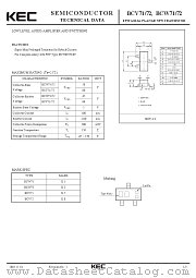 BCV72 datasheet pdf Korea Electronics (KEC)