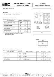 KDR378 datasheet pdf Korea Electronics (KEC)