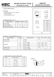 KDV275 datasheet pdf Korea Electronics (KEC)