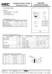KDV275E datasheet pdf Korea Electronics (KEC)