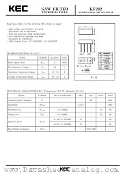 KF282 datasheet pdf Korea Electronics (KEC)