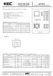 KF284S datasheet pdf Korea Electronics (KEC)