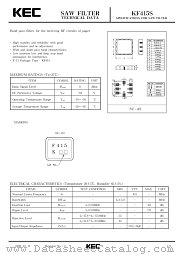 KF415S datasheet pdf Korea Electronics (KEC)