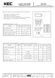 KF440 datasheet pdf Korea Electronics (KEC)