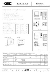KF930V datasheet pdf Korea Electronics (KEC)
