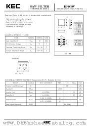 KF939V datasheet pdf Korea Electronics (KEC)