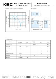 KHB2403A01 datasheet pdf Korea Electronics (KEC)