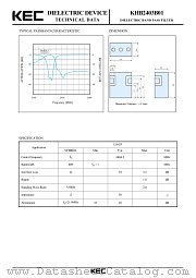 KHB2403B01 datasheet pdf Korea Electronics (KEC)