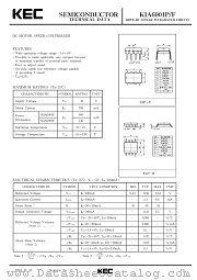 KIA6901F datasheet pdf Korea Electronics (KEC)