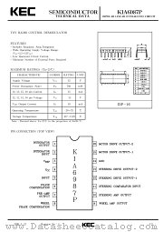 KIA6987P datasheet pdf Korea Electronics (KEC)