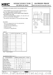 KIA78D35F datasheet pdf Korea Electronics (KEC)