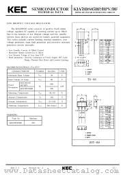 KIA78DS05BPV datasheet pdf Korea Electronics (KEC)