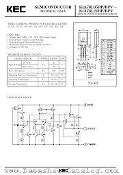 KIA78L06BPV datasheet pdf Korea Electronics (KEC)
