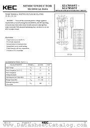 KIA78M15T datasheet pdf Korea Electronics (KEC)
