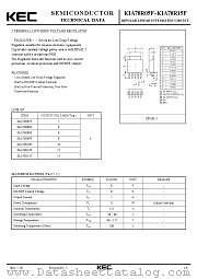 KIA78R05F datasheet pdf Korea Electronics (KEC)