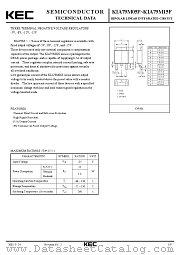 KIA79M12F datasheet pdf Korea Electronics (KEC)