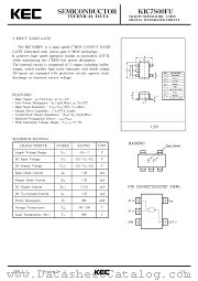 KIC7S00FU datasheet pdf Korea Electronics (KEC)