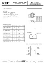 KIC7SZ00FU datasheet pdf Korea Electronics (KEC)